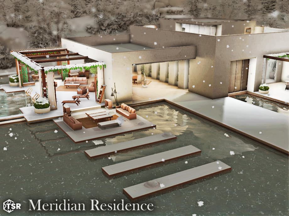 Скриншот мода Дом Meridian Residence (no CC)